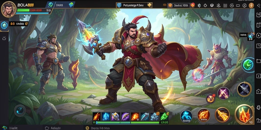 Tampilan gameplay BOLA88 yang seru dan mendebarkan dalam mode ARPG.